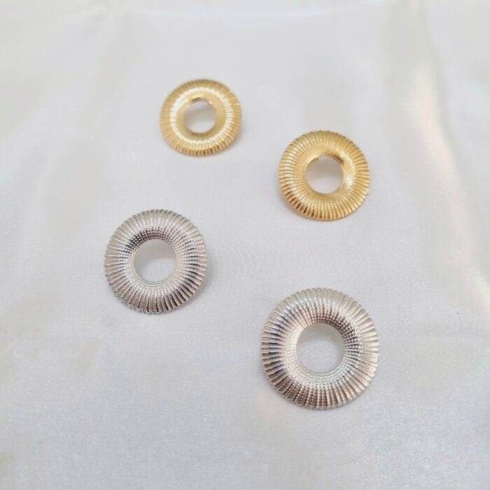 1000003863-01 Ατσάλινα σκουλαρίκια στεφάνι - Image 1