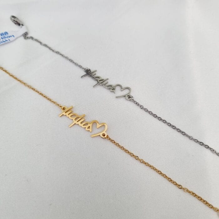 20240420_122258 Ατσάλινο βραχιόλι μαμά με καρδιά - Image 1