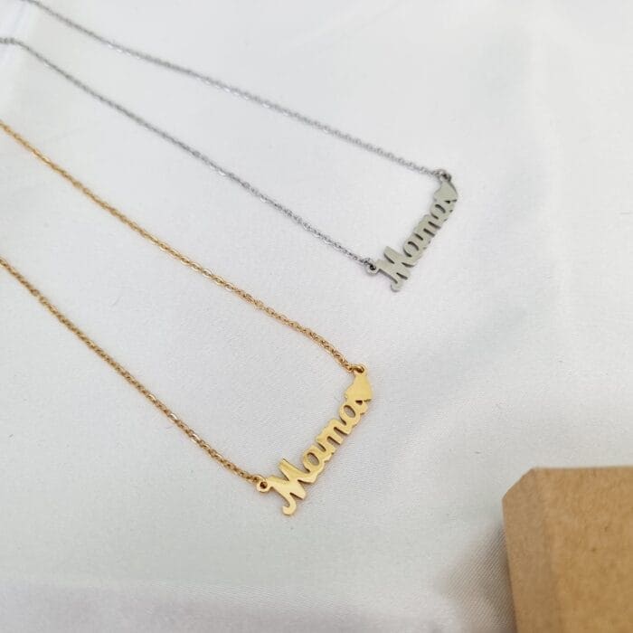 20240420_122521 Ατσάλινο κολιέ mama με καρδιά - Image 1