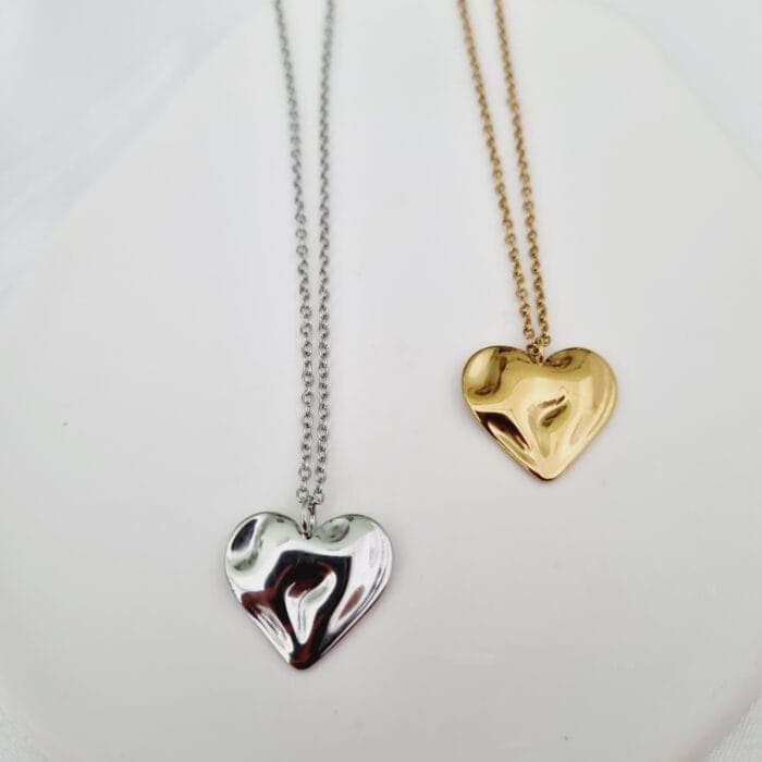 20240706_140829 Ατσάλινο κολιέ καρδιά - Image 1