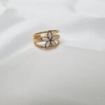 Ατσάλινο δαχτυλίδι με λουλούδι