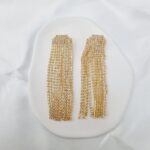 Κρεμαστά σκουλαρίκια με διάφανα στρας