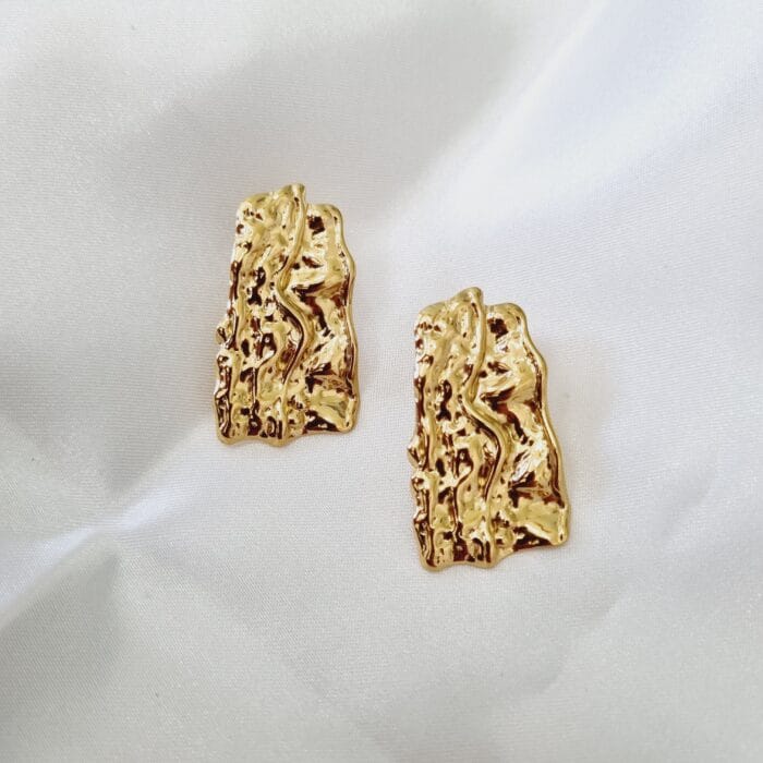 20241212_122311 Ατσάλινα σκουλαρίκια ανάγλυφα - Image 1