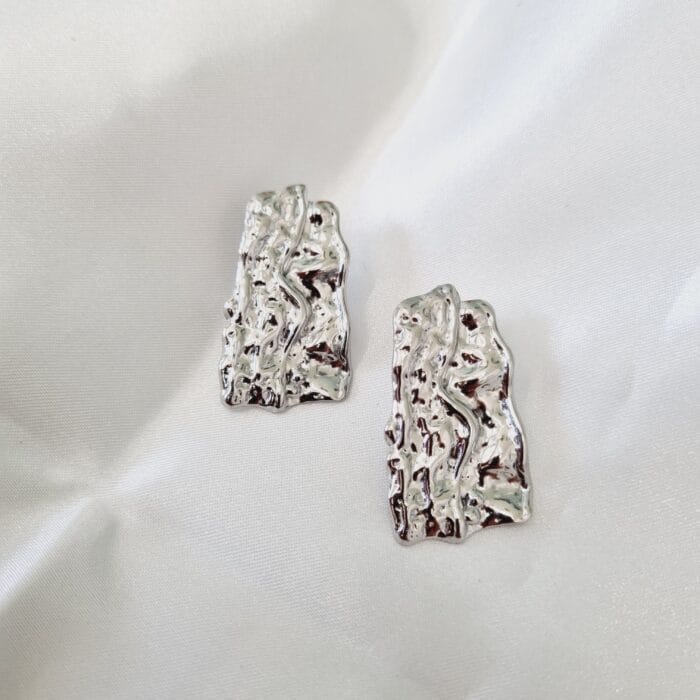 20241212_122607 Ατσάλινα σκουλαρίκια ανάγλυφα - Image 1