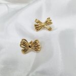 Ατσάλινα σκουλαρίκια φιογκάκια