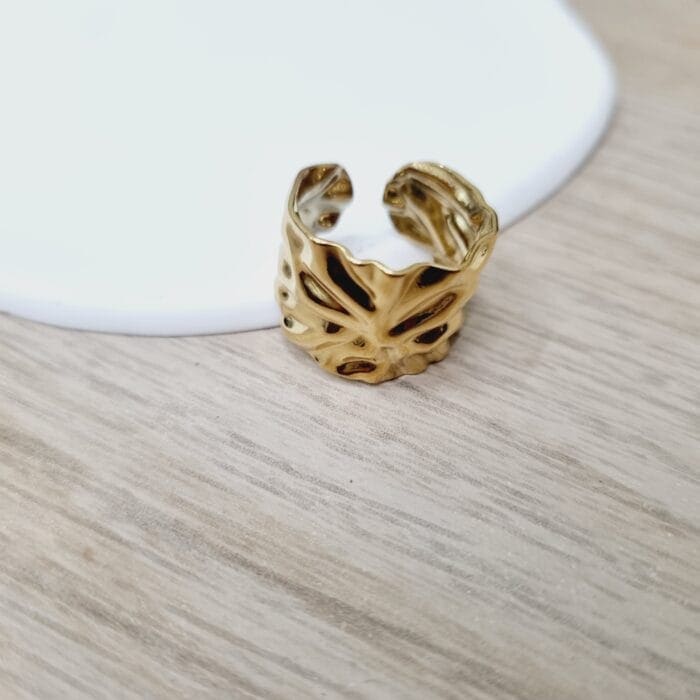 20241212_183640 Ατσάλινο δαχτυλίδι τσαλακωμένο - Image 1