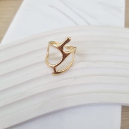 Ατσάλινο δαχτυλίδι με ανοίγματα