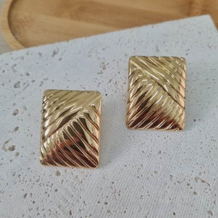 20250311_173736 Ατσάλινα σκουλαρίκια ριγέ - Image 1