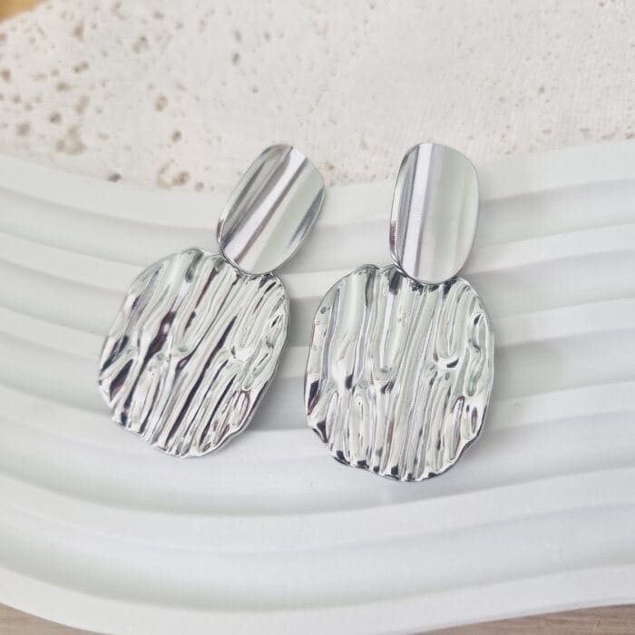 20250312_121352 Ατσάλινα σκουλαρίκια κρεμαστά - Image 1