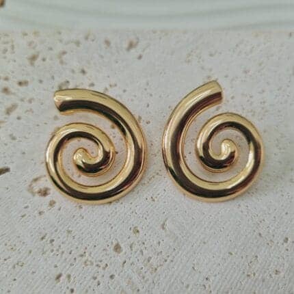 Ατσάλινα σκουλαρίκια σπείρες