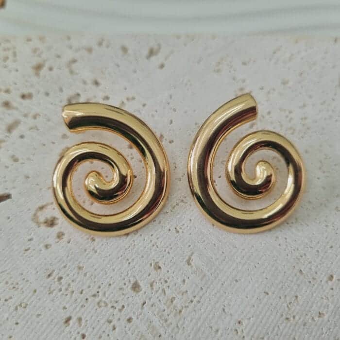 20250312_135559 Ατσάλινα σκουλαρίκια σπείρες - Image 1
