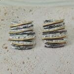 Ατσάλινα σκουλαρίκια ανάγλυφα