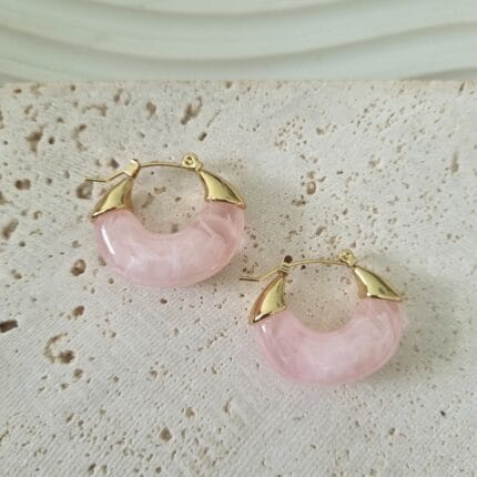 Ατσάλινοι ροζ κρίκοι