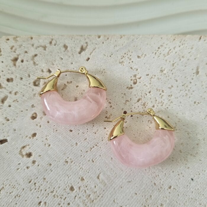 20250312_143015 Ατσάλινοι ροζ κρίκοι - Image 1