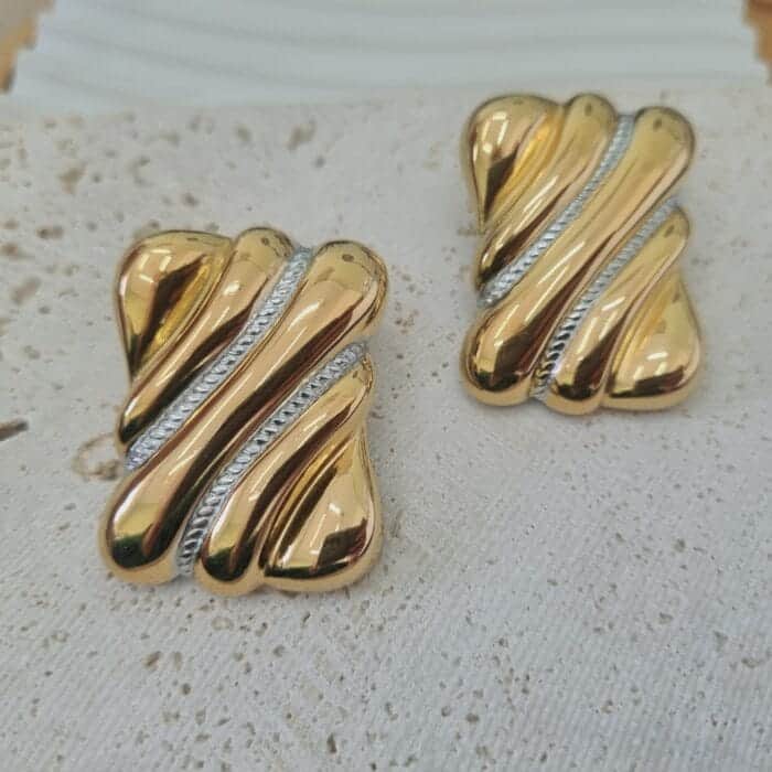 Ατσάλινα σκουλαρίκια - Image 1