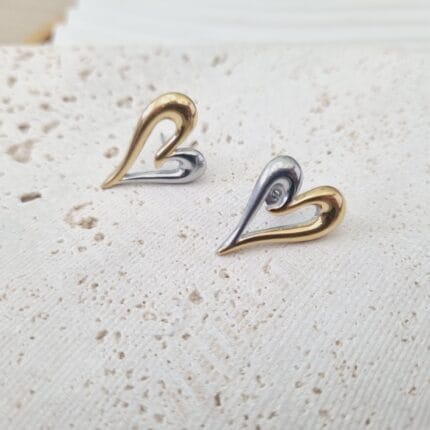 Ατσάλινα σκουλαρίκια καρδιές