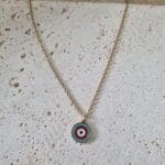 Ατσάλινο κολιέ με μάτι