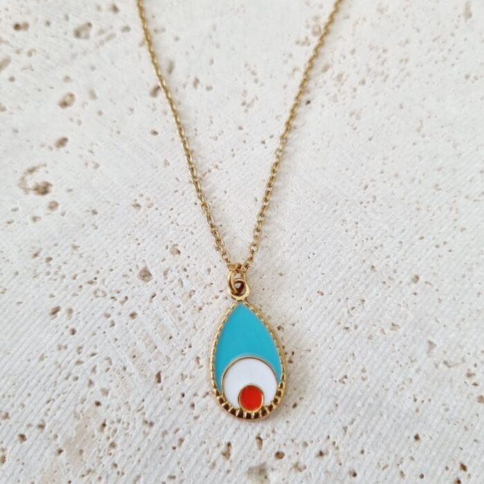 20250327_122405 Ατσάλινο κολιέ με μάτι - Image 1