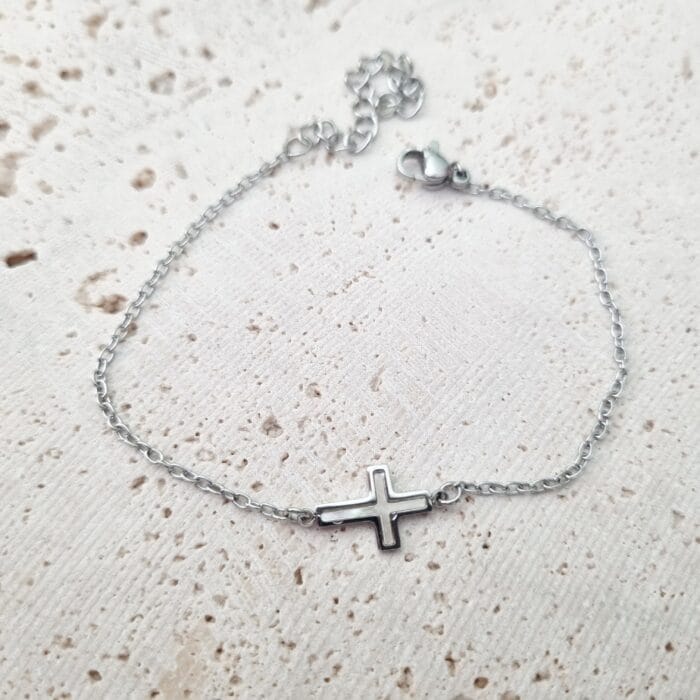 20250409_152632 Ατσάλινο βραχιόλι σταυρός - Image 1