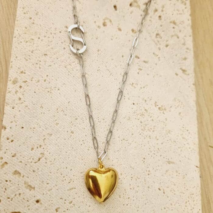 20250418_143057 Ατσάλινο κολιέ καρδιά - Image 1