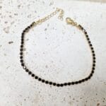 Ατσάλινο βραχιόλι αλυσίδα με στρας - Image 5