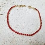 Ατσάλινο βραχιόλι αλυσίδα με στρας - Image 4