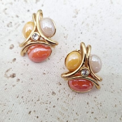 Ατσάλινο σκουλαρίκι με πέρλες