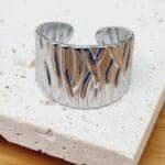 Ατσάλινο δαχτυλίδι ανάγλυφο - Image 2