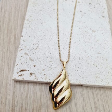 Ατσάλινο κολιέ με ατσάλινο μοτίφ