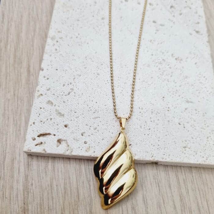 4 Ατσάλινο κολιέ με ατσάλινο μοτίφ - Image 1