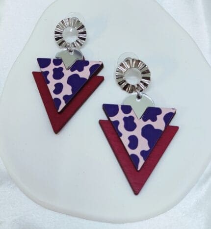 Σκουλαρίκια animal print