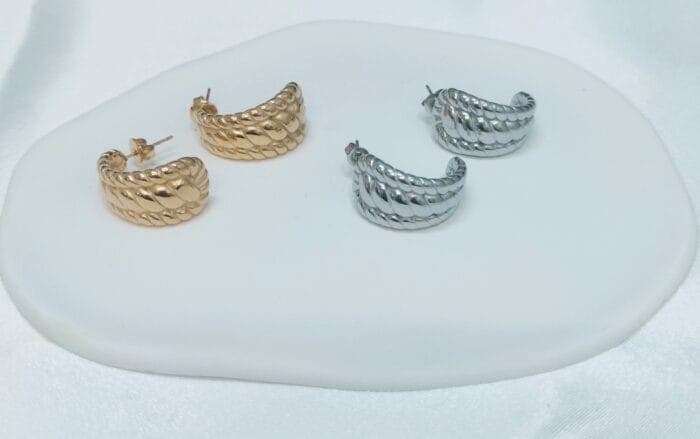 IMG_20240305_192436 Ατσάλινα σκουλαρίκια - Image 1