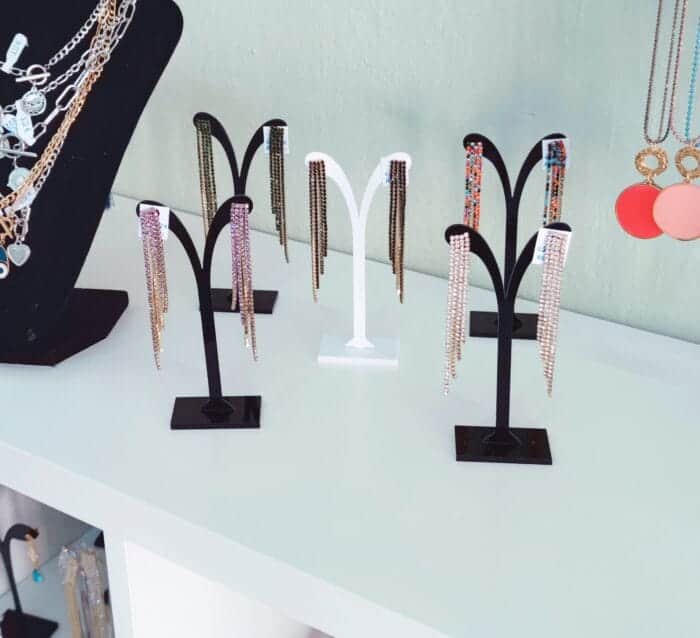 IMG_20240308_105043 Ατσάλινα κρεμαστά σκουλαρίκια με στρας - Image 1