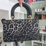 Τσάντα χειρός animal print - Image 2
