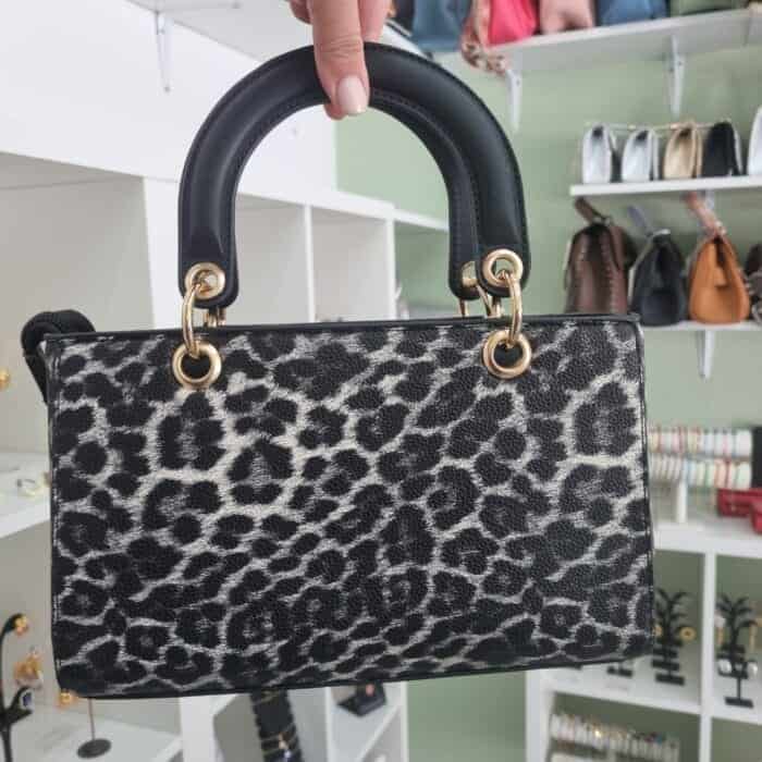 Τσάντα χειρός animal print - Image 2