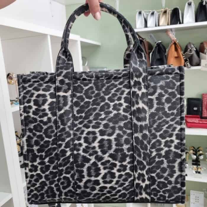 Τσάντα χειρός animal print - Image 2