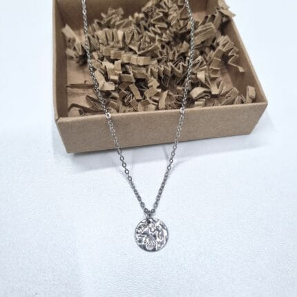 Ατσάλινο κολιέ με φλουρί σφυρήλατο