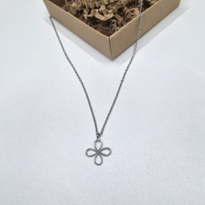 20251002_2012102 Ατσάλινο κολιέ με σταυρό - Image 1