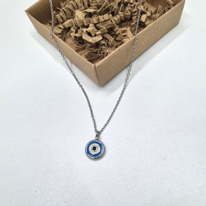 20251002_2018482 Ατσάλινο κολιέ με στρόγγυλο μάτι - Image 1