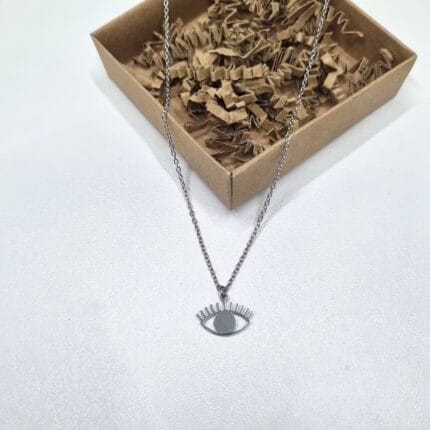 Ατσάλινο κολιέ με μάτι