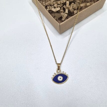 Ατσάλινο κολιέ με μάτι