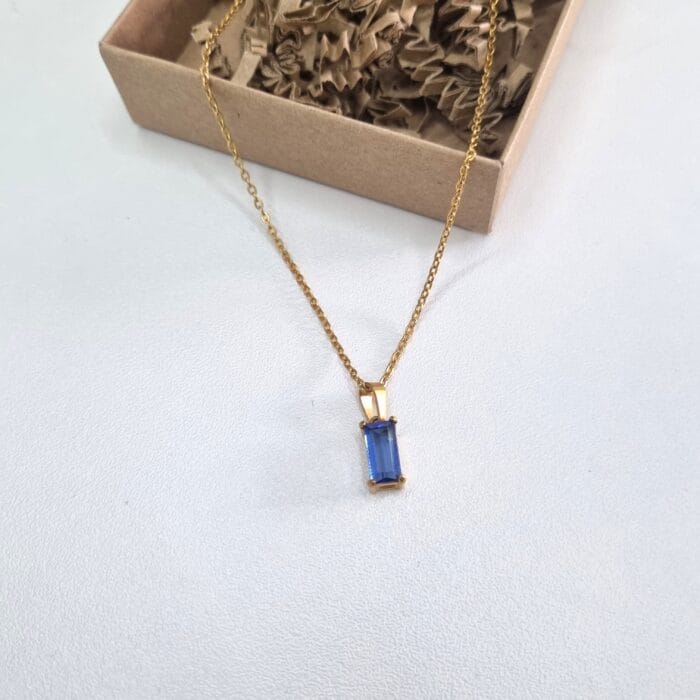 20251003_1115212 Ατσάλινο κολιέ με ζιργκόν - Image 1