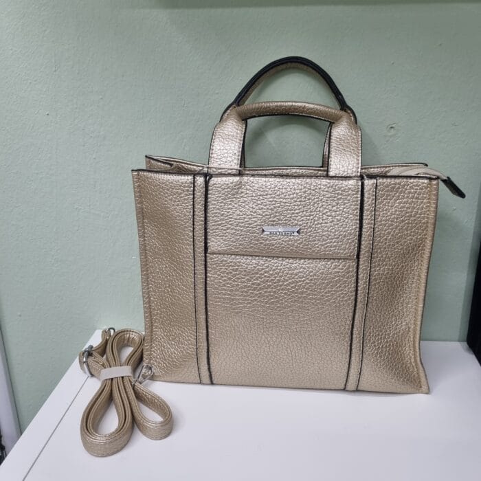 20251007_183645 Χρυσή τσάντα χειρός - Image 1