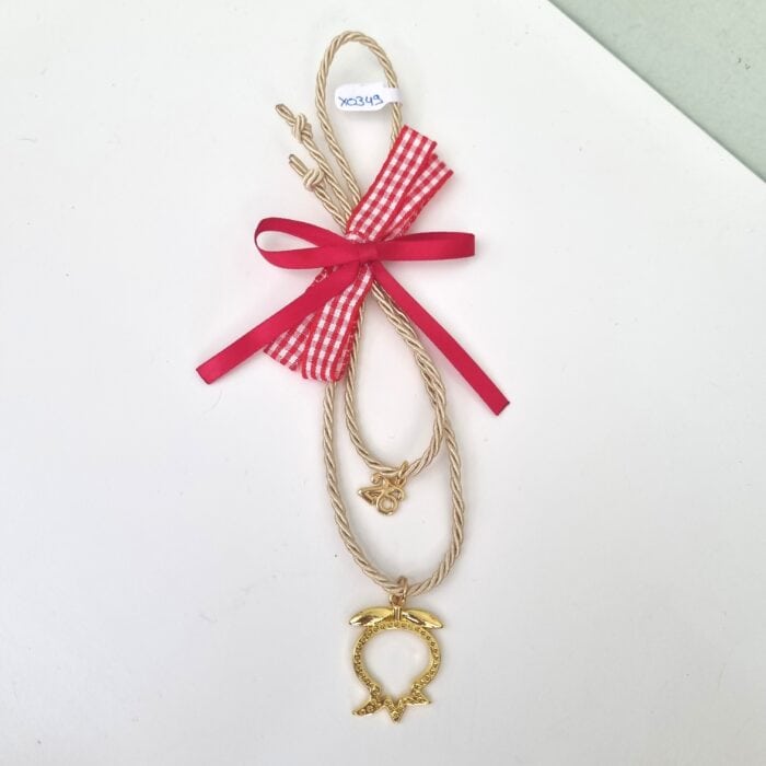 45 Κρεμαστό Γούρι 2026 - Ρόδι με χρυσό κορδόνι - Image 1