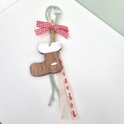 Κρεμαστό Γούρι 2026 - Μπότα με φυστικί κορδόνι