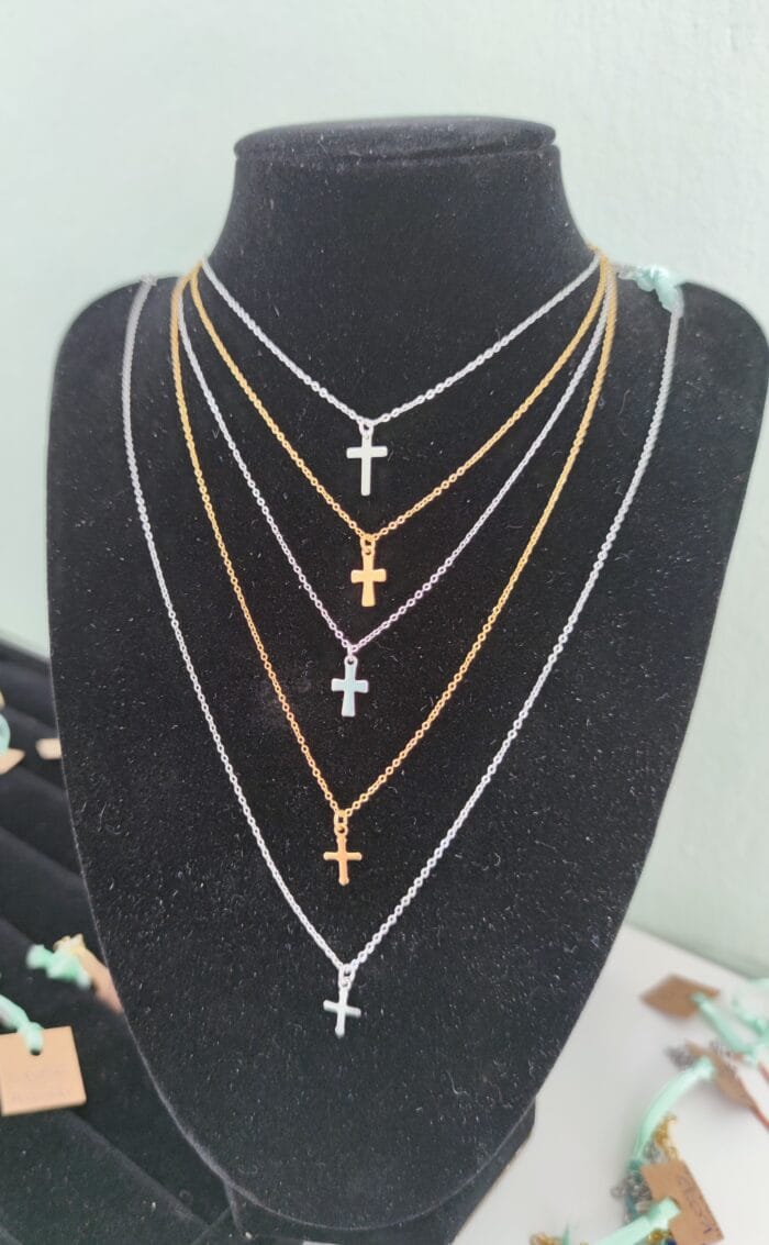 IMG_20220830_135356 Ατσάλινο κολιέ με σταυρό - Image 1