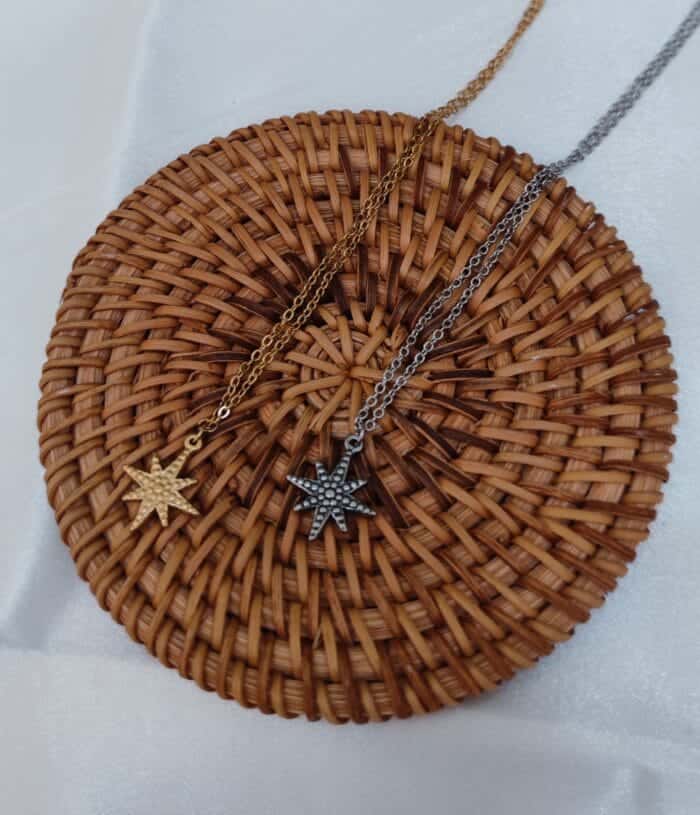 Ατσάλινο κολιέ αστέρι - Image 1