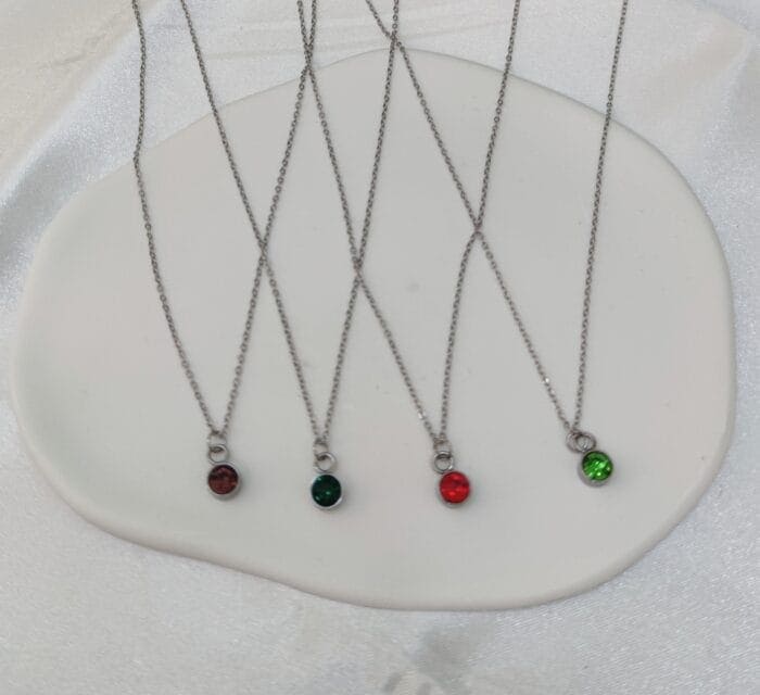 IMG_20230918_114143 Ατσάλινο κολιέ με στρας - Image 1