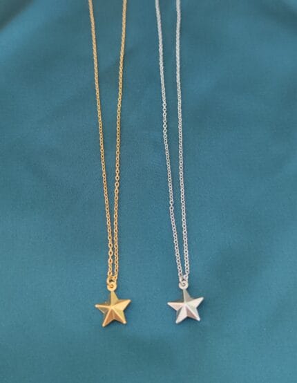 Ατσάλινο κολιέ με αστέρι