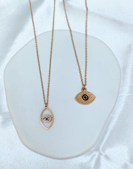 Ατσάλινο κολιέ με μάτι